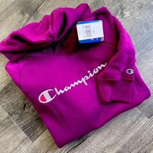 Girls Champion hoodie. Purple. Size large girls